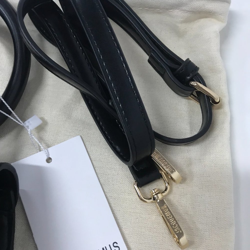 Le Chiquito Noeud bag JACQUEMUS BLACK Coiled leather handbag - Picture 3 of 9